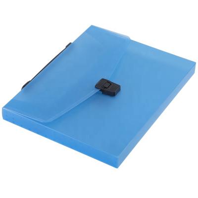 China Factory most popular clear coloful A4 outlet envelope pp plastic pouches button expanding folder for sale