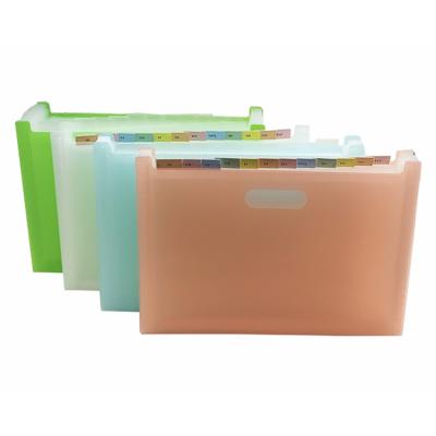 China PP Home Office Provides PP Expanding Document File Support Customized Plastic Expanding File for sale