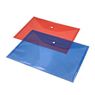 China PP A4 Document Bag L Form Plastic Transparent PP Folder Printing Folder Single Page Clip for sale