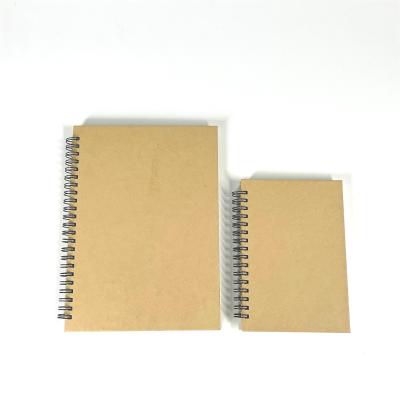 China Hot Sale Hardcover Kraft Paper Cover Hardcover Sprial Notebook for sale