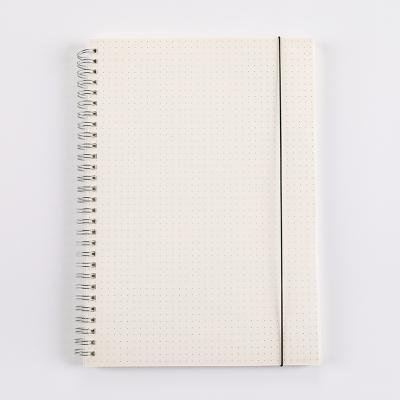 China Recyclable 70 Sheet Frosted PP Cover Spiral Lined Blank Notebook Color School Student Notebook for sale