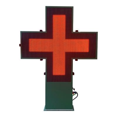 China 960x960mm Full Color Outdoor LED Cross Display For Pharmacy Store Customized for sale