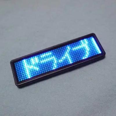 China Bluetooth Control LED Name Badge IP31 Grade Lithium Polymer Battery Operated for sale