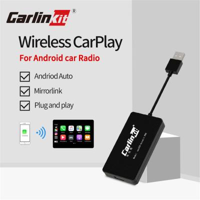 China Carlinkit autokit WIFI auto connect video android auto and wireless carplay adapter 42*13*81mm for sale