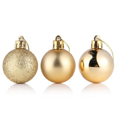 China Eco-friendly Face Hanging Luminous Ball Christmas Tree Decorations Color Christmas Ball Luminous Christmas Supplies Plastic for sale