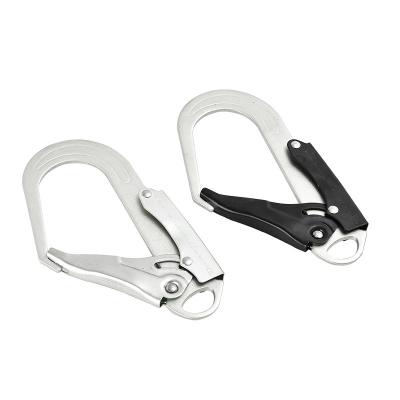 China Wholesale Steel Heavy Industry Seat Belt Hook Carabiner Hook Carabiner Climbing Safety Opening Large for sale