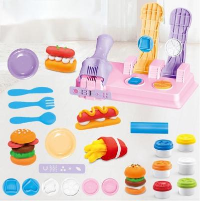 China Hot Sale Multifunctional Hamburger Maker Kit Clay Kitchen Toy Food Makers Specific Consultation For Kids for sale