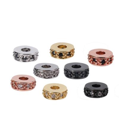 China CLASSIC Luxury Diy Bracelet Jewelry Making Micro Zircon Charm Brass Setting Jewelry for sale