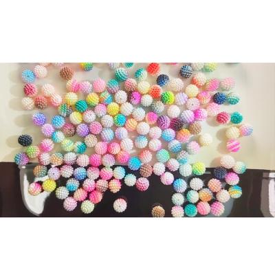 China Jewelry Making 10mm 12mm 15mm Gradient Color Bayberry Beads Shaping Beads DIY Jewelry Making Handmade Beaded Jewelry for sale