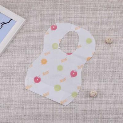 China Customized Disposable Printing Baby Disposable Nonwoven Bibs for sale