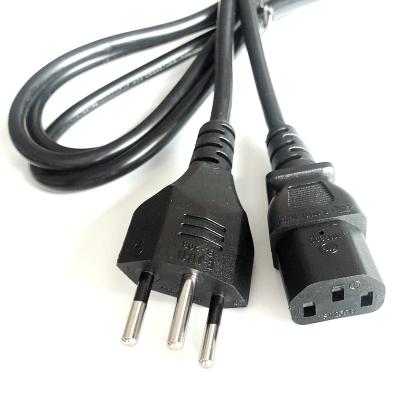 China Appliance household black cord 1.8m Sev Swiss Power with IEC320 C13 HO5VV-F 3x1.5mm2 for sale