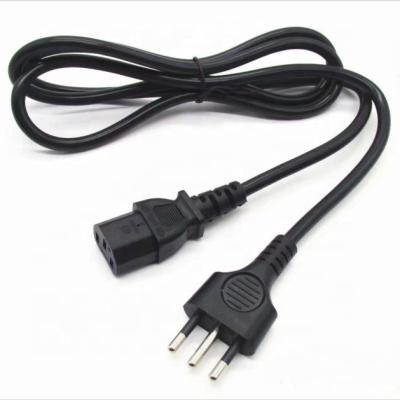 China Household appliance 1.8m IMQ black Italian plug to c13 power cord HO5VV-F 3x0.75mm2 for sale