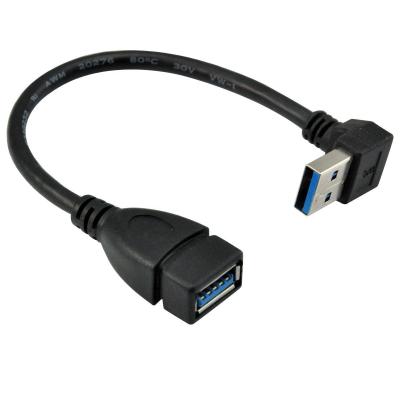 China 1ft Laptop USB 3.0 Male To Female Extension Data Cable Up Angle In Stock for sale