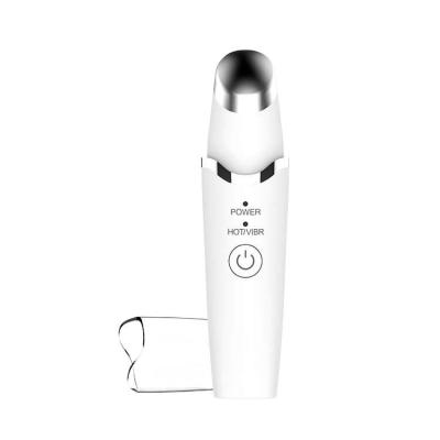 China Anti-Puffiness Portable Electric Vibration Heat Lip Eye Beauty Care Pen Stick Wireless Massager for sale