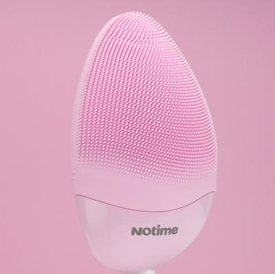 China China wholesale usb rechargeable sonic silicone brush pore cleansing facial beauty tool silicone facial remover acne treatment for sale