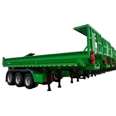 China 4 Axle U Type Truck Trailer Hydraulic Cylinder 3 50 Ton End Dump Trailer Tipper Semi Truck Trailer For Sale for sale