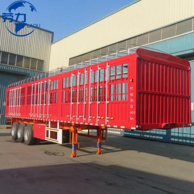 China Truck Trailer Hot sale 3 axle 4 axle side wall semi trailer best price fence cargo trailer with high quality for sale