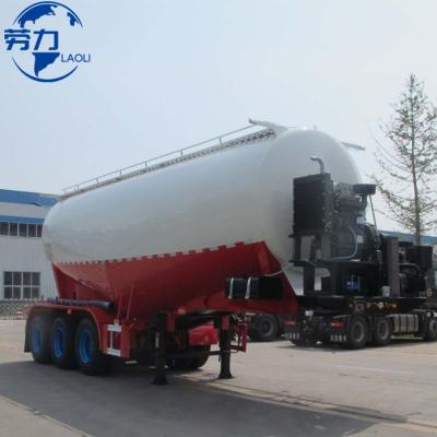 China Dry Bulk Powder Cement V Sharpe 35cbm 40Ton bulk cement trailer 3 axle cement powder tanker semi trailer hot selling for sale