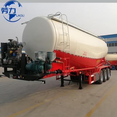 China Dry Bulk Powder Cement Brand new 4 axle 65 ton w shape cement trailer carbon steel bulk cement silo tank semi trailer  for sale for sale