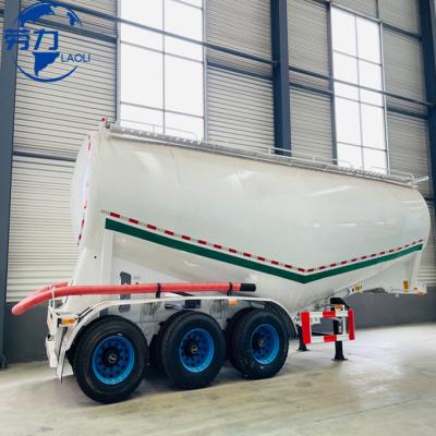 China Dry Bulk Powder Cement China Supplier 25000-60000 Liters Dry Powder Tanker Truck / Bulk Transport Cement Trailer With Warranty for sale