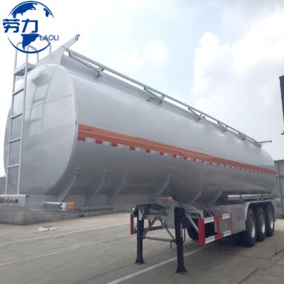 China Truck Trailer 3 4 Axel 35000 40000 L 45000 Liters Aircraft Oil Fuel Mobile Tank Truck Trailer Car Fuel Tanker Semi Trailer For Sale for sale