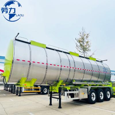 China Truck Trailer Lower Price Aluminum Fuel Tanker Semi-Trailer 4 Axle Oil Tank Semi Trailer New Fuel Tank Semi Trailer 60cbm for sale