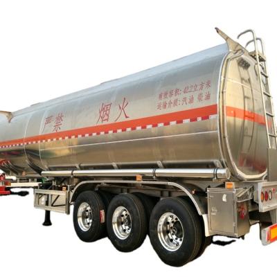 China Truck Trailer 4 Axle 43000 Litres Adr Aluminum Alloy Tank Semi Trailer 40cbm Oil Semi Trailer gasoline Tanker Semi-Trailer for sale