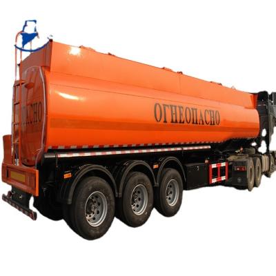 China Truck Trailer 40000liters 45000 litres diesel oil petroleum tank semi trailer fuel tanker semi trailer for Zimbabwe for sale