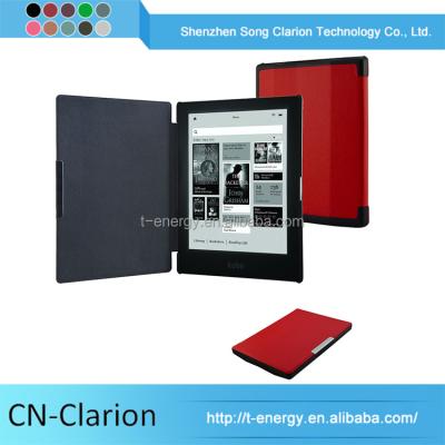 China Genuine Leather Leather Smart Case Cover For Kobo Aura Hd 6 Frozen eReader Tablet Case for sale