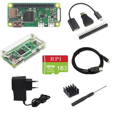 China Raspberry Pi Raspberry Pi Zero WH WiFi 40Pin Pre-soldered GPIO Headers + Acrylic Case + Heatsink + Power Supply For Pi W Zero H for sale