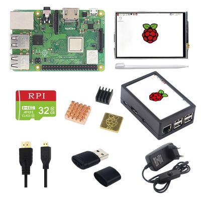 China Original Raspberry Pi 3B+ Raspberry Pi 3.5 Inch Touch Screen With WiFi + Power Adapter + Case + 3B Series Heatsink for sale