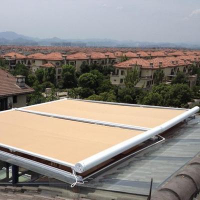 China Premium Retractable Motorized Rain Canopy Balcony Roof Conservative Tent For Skylight en venta