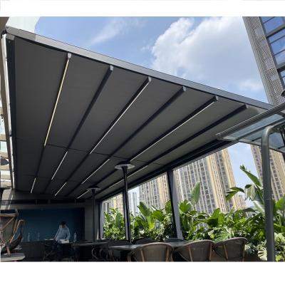 China High Quality Modern Outdoor Metal Balcony Easily Assembled Retractable Aluminum Pergola for sale