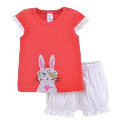 China KT280-9 months-3 years casual thin section unisex children's clothing sets T-shirt and shorts suits summer baby clothes set 2 pcs sets for sale