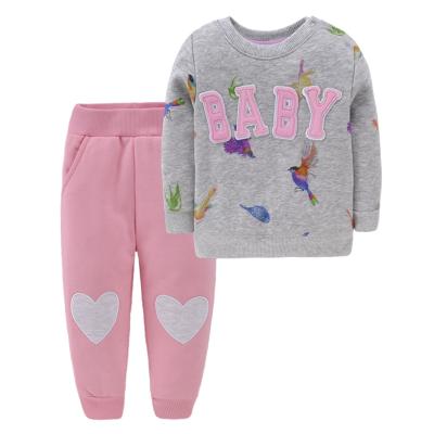 China High Quality Kids Long Sleeve Spring Autumn Clothing Set Two Piece Eco-Friendly 100% Cotton for sale