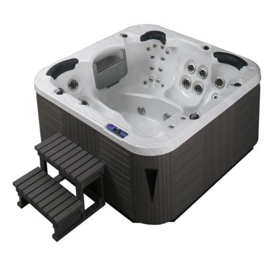 China Freestanding Bathtub 4 People Acrylic Outdoor Spa Bathtub Winter Spa Hot Tub for sale