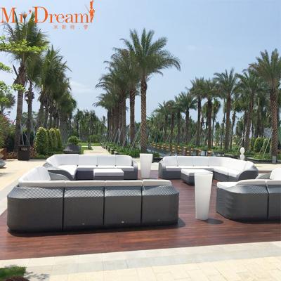 China Modern Rattan Sofa Garden Furniture Outdoor Terrace Garden Sofa Set Sofa Set Luxury Outdoor Furniture for sale