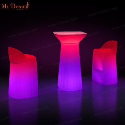 China Mr.Dream Remote Control Outdoor Waterproof Hotel Lighting Wedding Event Decorative Remote Control Led Furniture for sale