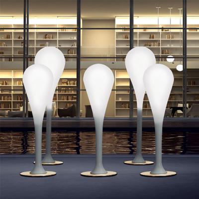 China Outdoor Waterproof LLDPE Drop Shape Floor Lamp Led Light Furniture for sale