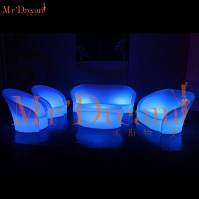 China Factory wholesale waterproof commercial hotel lobby Mr.Dream leisure sectional led furniture (accept customized) for sale