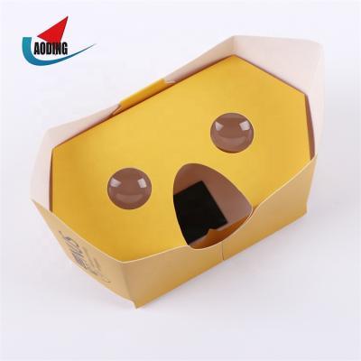 China Watching 3D Movie / 3D Games / Education Discount Off Virtual Reality Equipment Google Cardboard 3D Glass Glasses VR Headset for sale