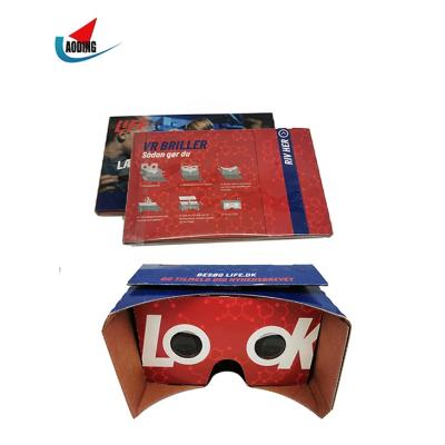 China Portable 3D Movie/3D Games Virtual Reality 3d Game Watching Glasses google cardboard 3d vr glasses with envelope packing for sale