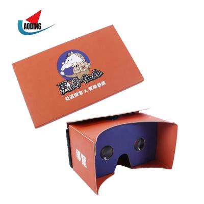 China Watching 3D Movie/3D Games 10% Discount For Google Cardboard Cardboard Virtual Reality VR Cardboard Glasses 3D Flat Glass VR Headsets For Smart Phone for sale