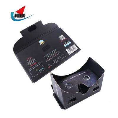 China Watching 3D Movie / 3D Games LOW MOQ Branded Google VR Cardboard Glass Foldable 3D Videos Viwer VR Headsets for sale