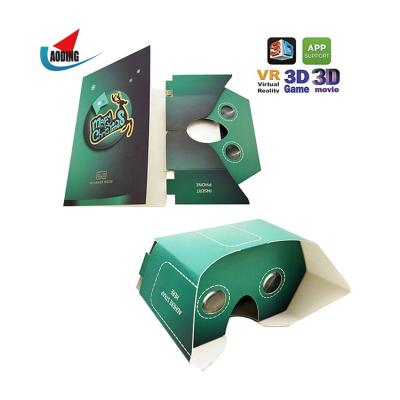 China Mini Google Cardboard 3D Vr Glass Box 3D Virtual Reality Watching 3D Movie/3D Games/Education 2021 vr times for sale