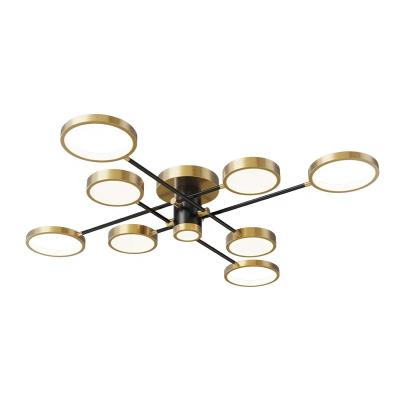 China Factory Direct Sale Modern Style LED Chandelier Suspended Ceilling Surface Mounted Ceiling Lighting For Living Room Bed Animal Black for sale