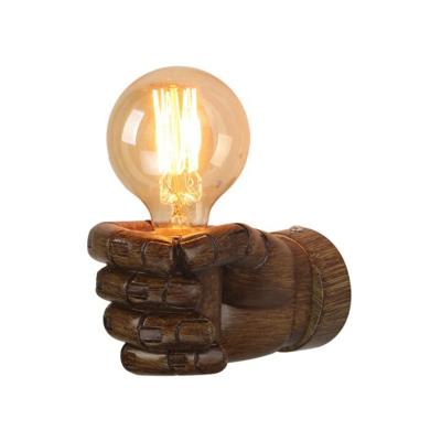 China New Retro Hand Wall Lamp Personality Aisle Bedside Bar Stair Decoration Indoor Wall Sconce Light Modern Industrial Creative Wall Light for sale