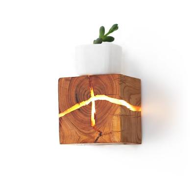 China New Modern Luxury Decorative Wooden Wall Lighting Sconce Bedside Bedroom LED Indoor Wall Lamp For Villa Hotel Indoor Store 110V 220V for sale