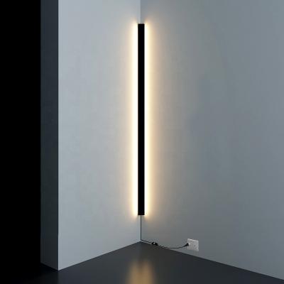 China New Design Modern Minimalism Living Room Bedroom Wall Lamp Corner Wall Light Shop Creative Atmosphere Lamps Strip LED Lighting for sale