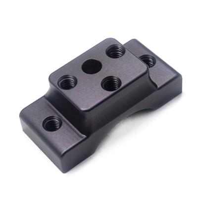 China Industrial Equipment Dongguan Factory Custom Aluminum CNC Parts Various Shapes Aluminum Block Black Anodized Aluminum Block for sale